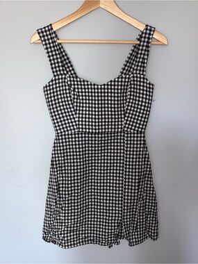 Park & Fifth Gingham Square Neck Sundress
